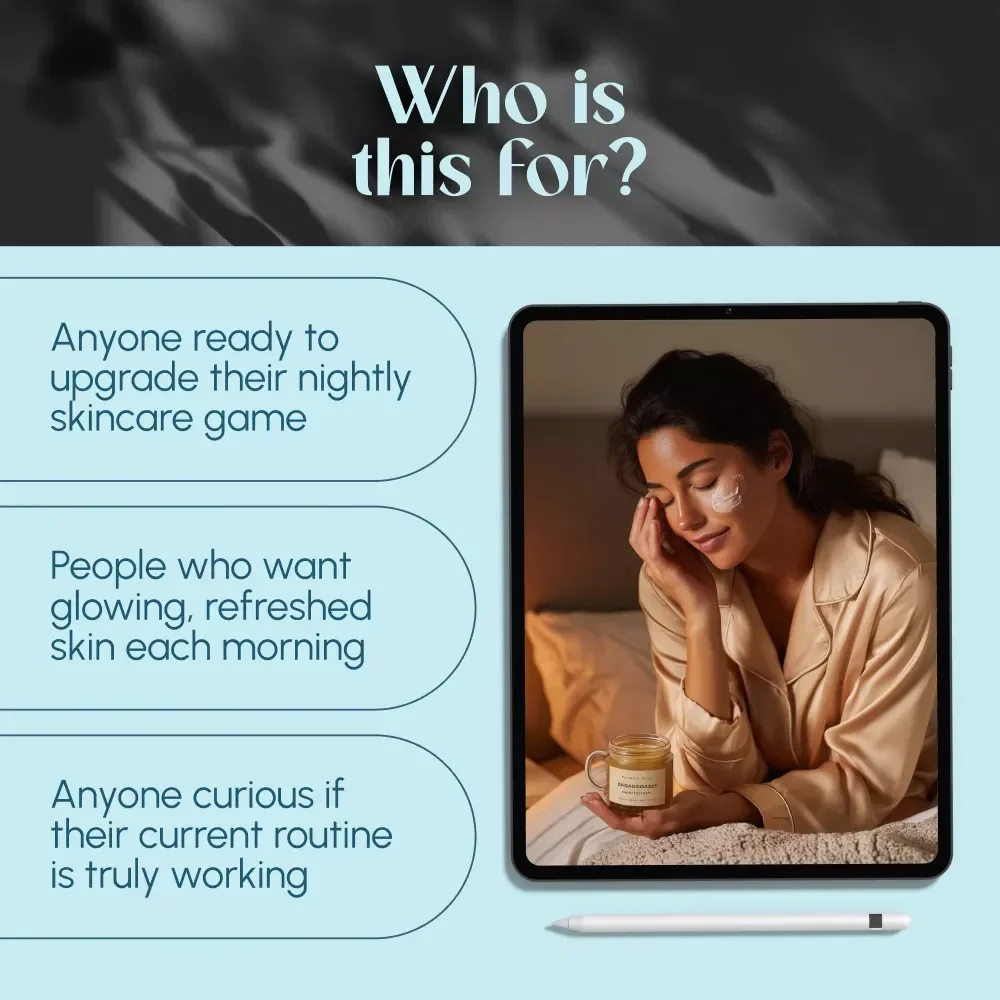 Your Nighttime Skincare Routine for Radiant Mornings | Digital Guide for Glowing Skin, Evening Rituals & Nighttime Skincare Routine Essentials