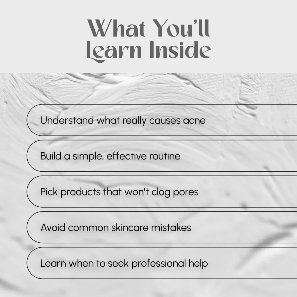 Clear Skin Starts Here with Smarter Skincare | Acne Guide for Teens & Adults | Best Skincare for Acne Routine & Treatment Tips | Digital Download PDF