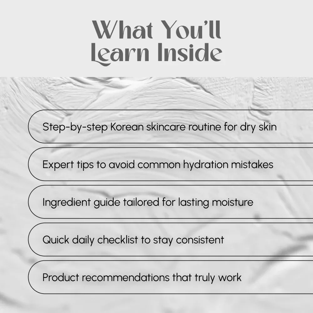 Glow & Hydrate: The Ultimate Korean Skincare Guide for Dry Skin | Best Korean Skincare for Dry Skin Routine eBook | Hydrating K-Beauty Digital Download