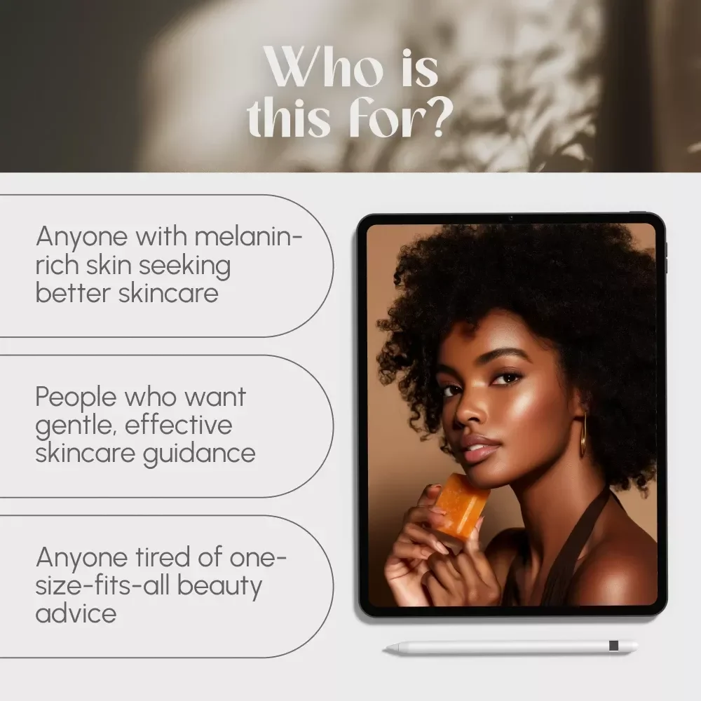 Radiant & Real: Skincare That Honors Black Skin | Best Skincare for Black Skin Digital Guide, eBook, Skincare Routine Checklist