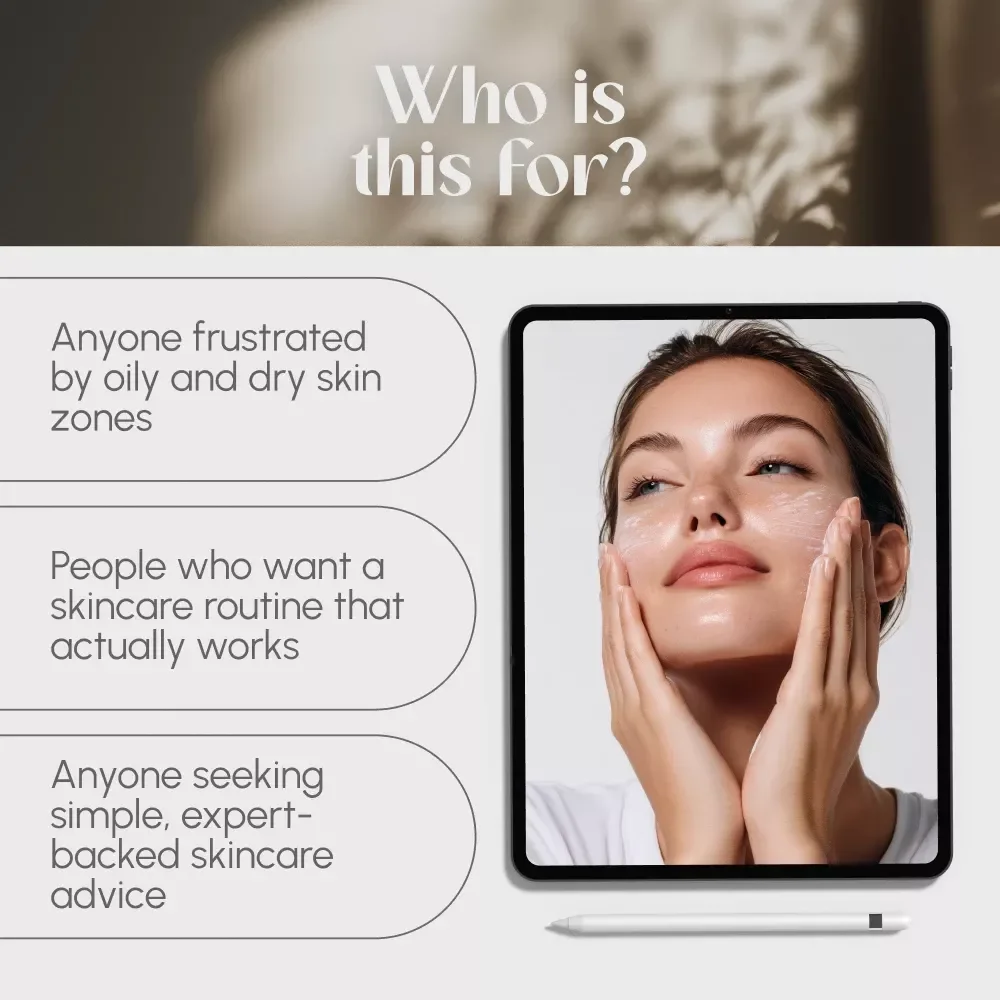 Balance & Glow: The Ultimate Skincare Guide for Combination Skin | Skincare Routine for Combination Skin Digital Download, eBook, PDF