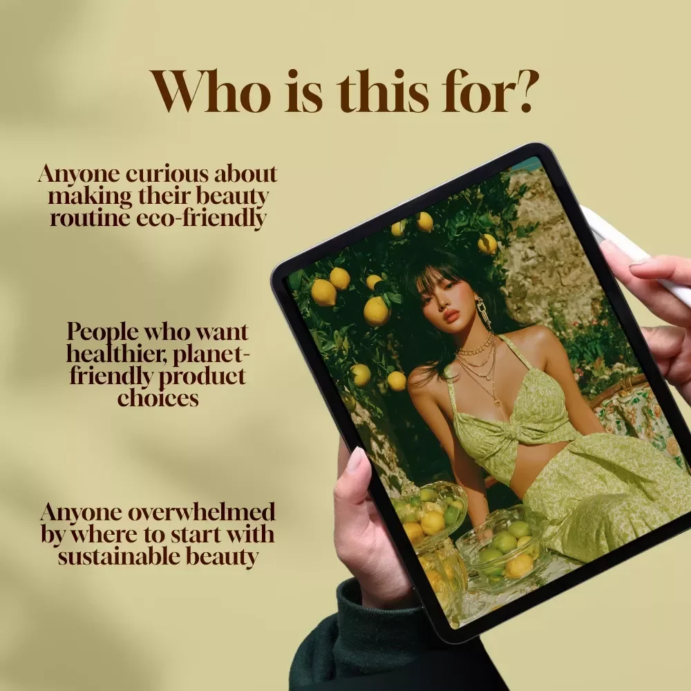 Glow Green: Your Guide to Sustainable Beauty | Eco-Friendly Skincare eBook | Sustainable Beauty Routine Checklist | Digital Download Guide