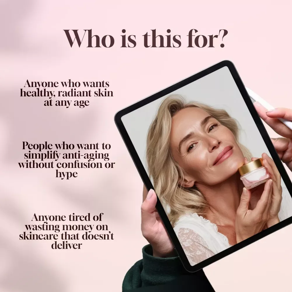 Ageless Glow: A Simple Guide to Skincare for Timeless Skin | Anti Aging Skincare eBook | Digital Skincare Guide for Women 30+