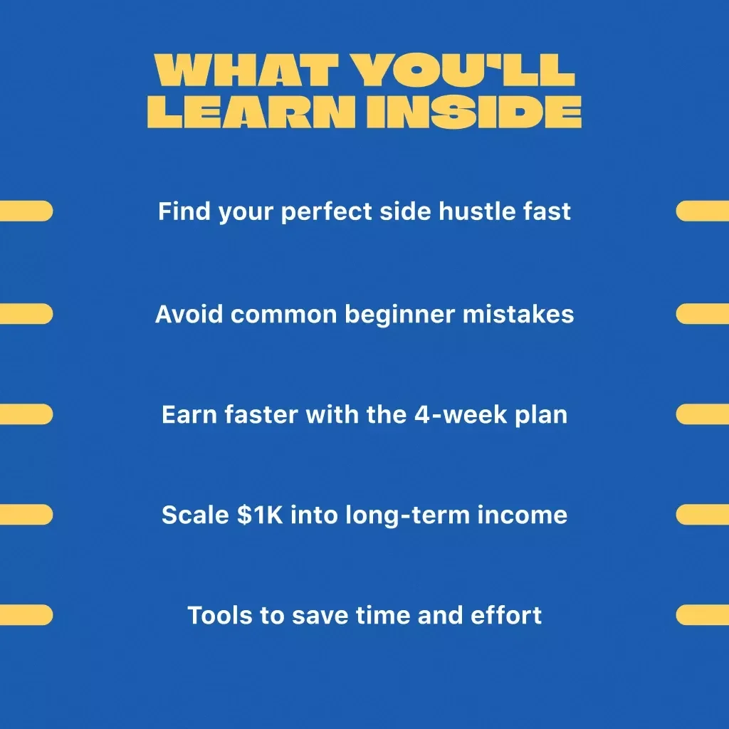 Your First $1,000 a Month: The Smart Guide to Side Income That Actually Works – Digital Download | How to Make $1000 a Month from Side Income