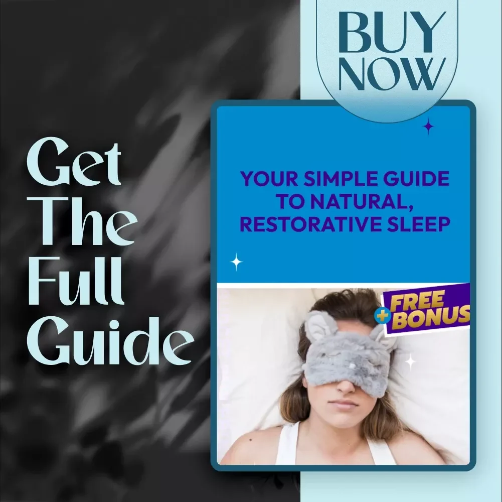 Your Simple Guide to Natural, Restorative Sleep | How to Get Good Sleep Naturally | eBook for Better Rest, Digital Wellness Guide, Instant Download
