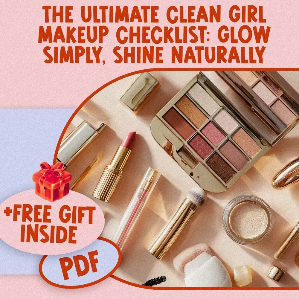 The Ultimate Clean Girl Makeup Checklist: Glow Simply, Shine Naturally - Effortless, Fresh Beauty Guide for a Natural, Radiant Look