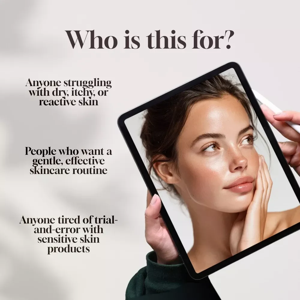 Soft & Strong: The Ultimate Skincare Guide for Dry, Sensitive Skin | Best Skincare for Dry Sensitive Skin | Digital Download eBook & Skincare Checklist