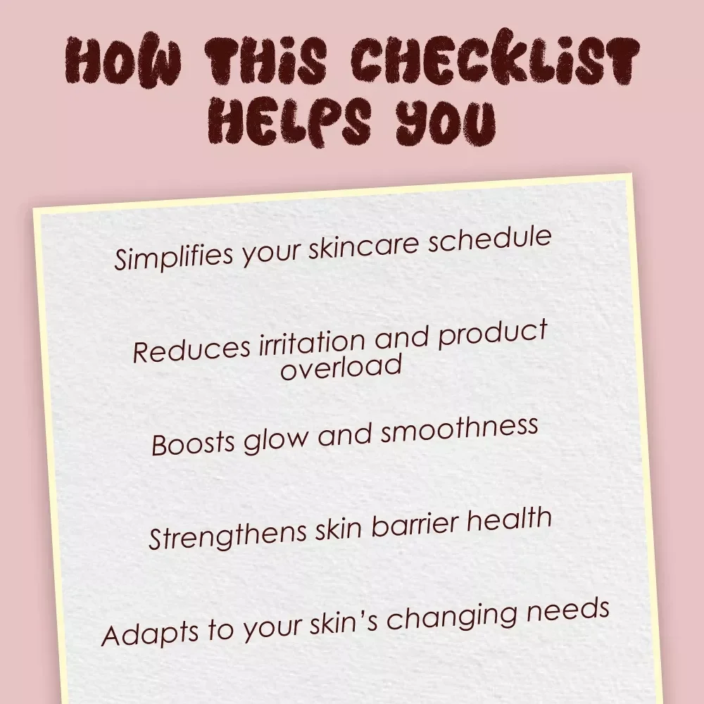 Skin Cycling Made Simple – Skincare Checklist for Beginners | Digital Download Skin Cycling Routine Tracker