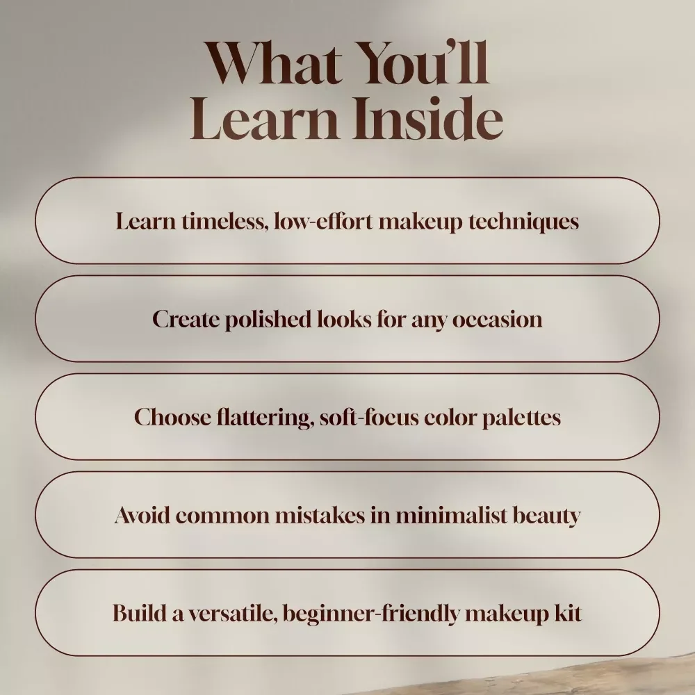 The Art of Demure Makeup: Subtle Beauty, Maximum Impact | Minimalist Makeup Guide | Digital Download eBook for Natural, Soft Glam Look