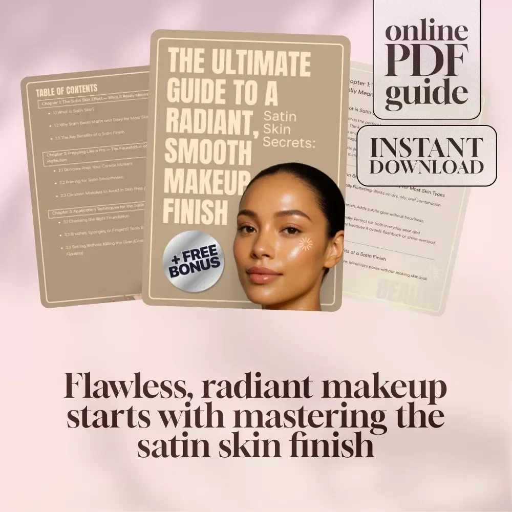 Satin Skin Secrets: The Ultimate Guide to a Radiant, Smooth Makeup Finish | Satin Skin Makeup eBook & Digital Guide for Flawless Application