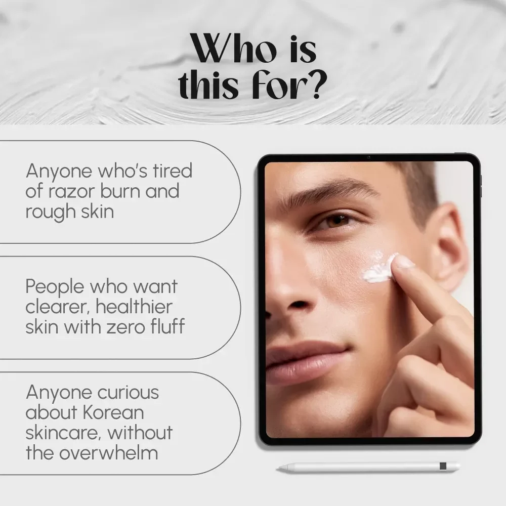 Face Forward: The No-Fuss Korean Skincare Guide for Men – Simple Routine, Real Results | Korean Skincare for Men eBook Download