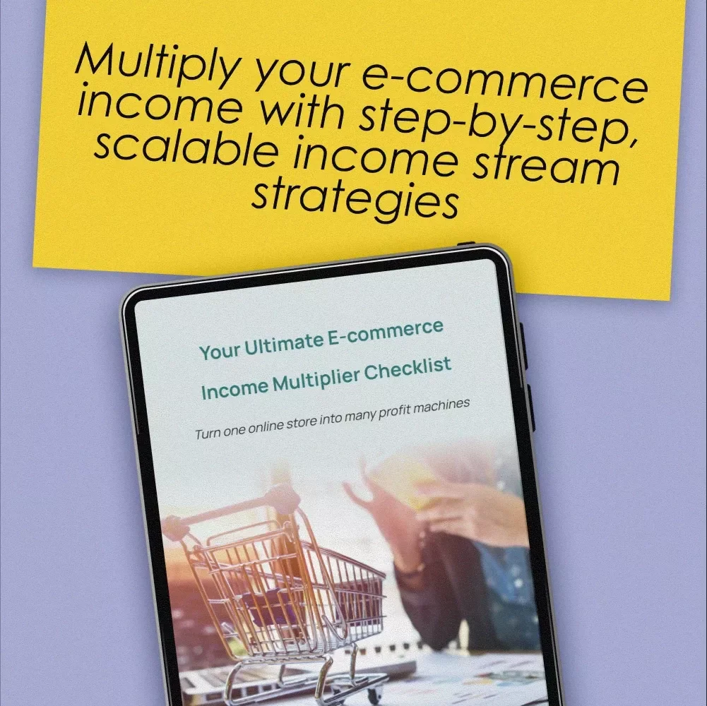Your Ultimate E-commerce Income Multiplier Checklist | Digital Download for E-commerce Multiple Income Ideas, Guide to Boost Online Sales