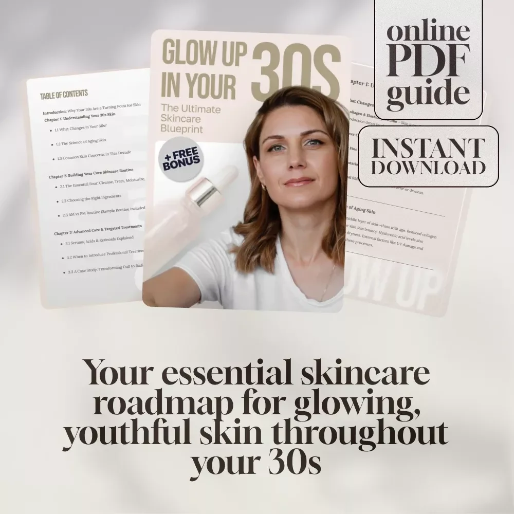 Glow Up in Your 30s: The Ultimate Skincare Blueprint | Best Skincare Routine for 30s Guide | Digital Download