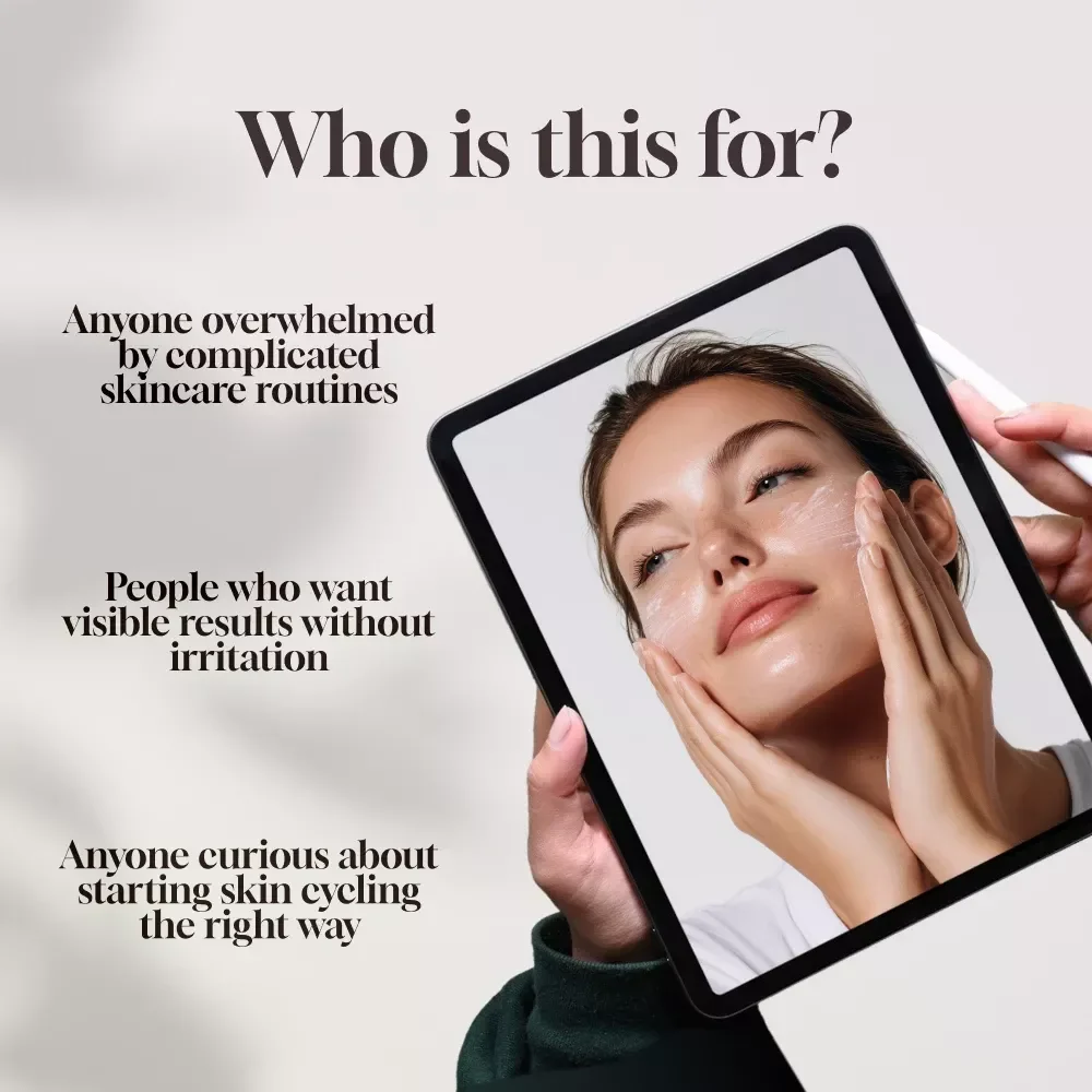 Glow in the Flow: A Beginner’s Guide to Skin Cycling | Skin Cycling Digital Guide | Skincare Routine for Beginners | eBook PDF Download