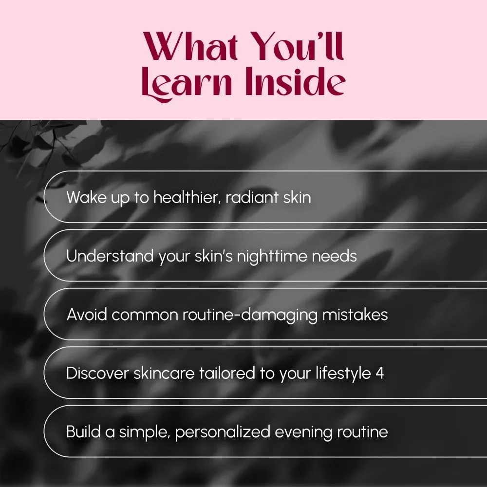 The Complete Guide to Your Night Skincare Routine | Evening Skincare Guide, Night Skincare Routine Checklist, Skin Reset Digital Download