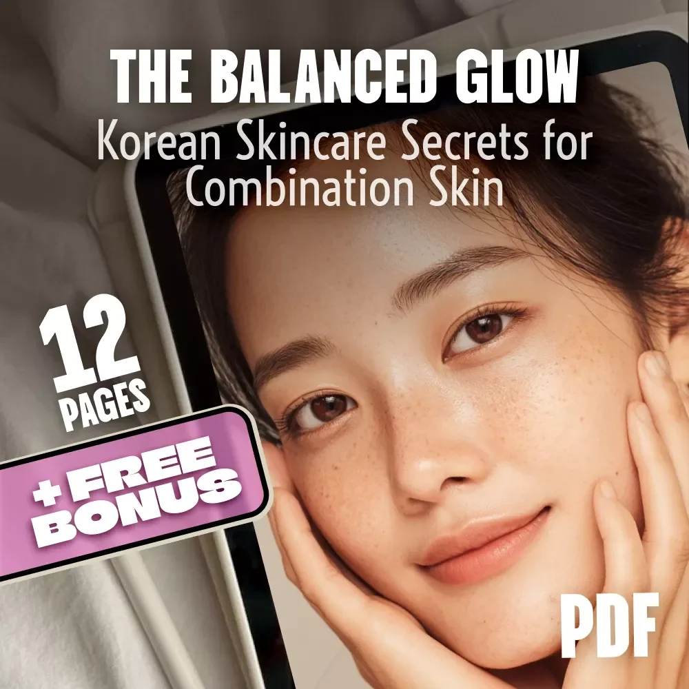 The Balanced Glow: Korean Skincare Secrets for Combination Skin | Guide to Korean Skincare Routine for Combination Skin | eBook Download