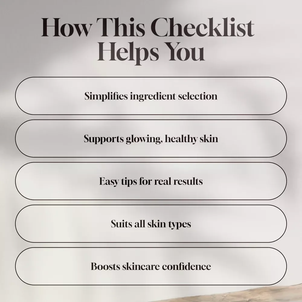 The Best Skincare Ingredients: Your Glow-Boosting Checklist | Skincare Ingredients Guide | Best Skincare Ingredients for Radiance & Anti-Aging