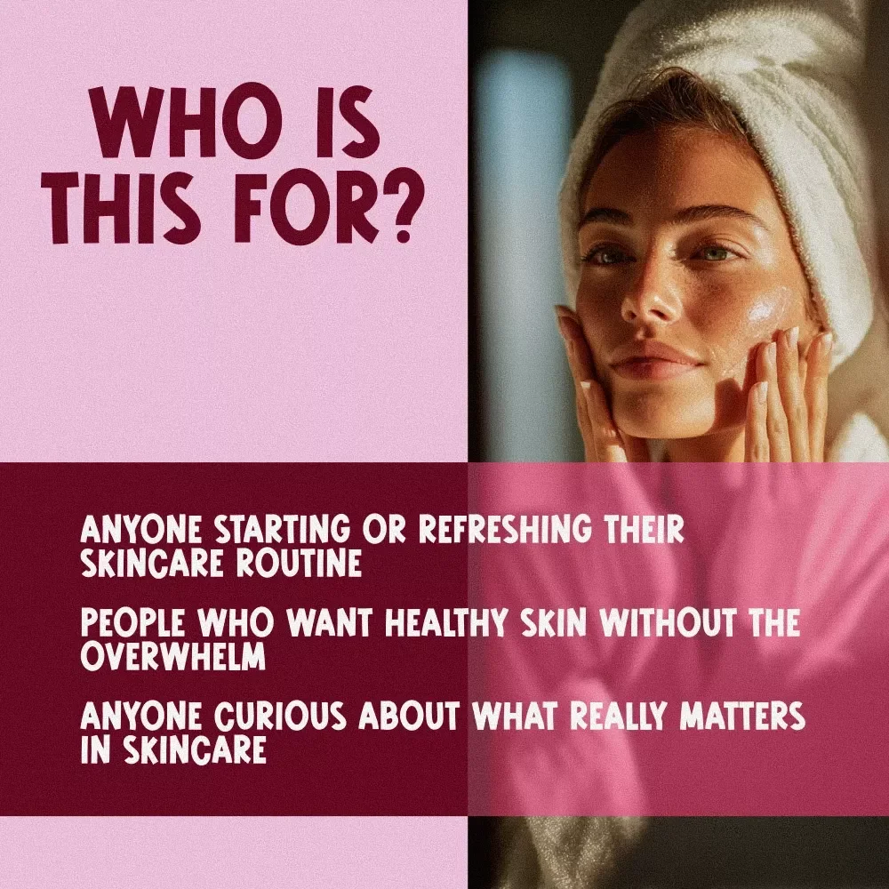 Simple Skincare Routine Checklist | Printable Skincare PDF | Minimalist Daily Skin Care Guide for All Skin Types | Digital Download