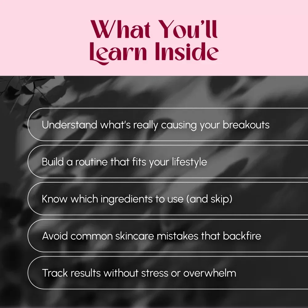Clear Skin Blueprint: A Simple Guide to Managing Acne the Smart Way | Skincare Routine for Acne Prone Skin | Digital Download eBook Guide
