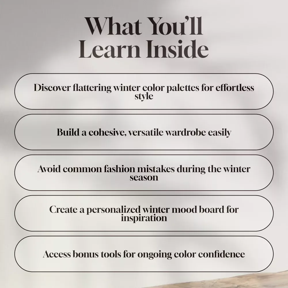 Cool Confidence: Mastering Winter Seasonal Color Analysis Guide - Your Winter Palette for Fashion and Style