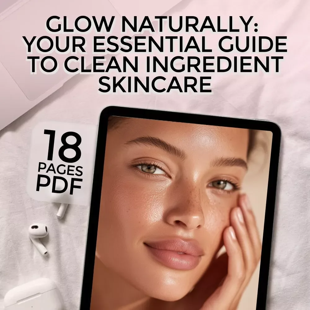 Glow Naturally: Your Essential Guide to Clean Ingredient Skincare | Clean Ingredients Skincare eBook, Digital Guide for Clean Beauty Lovers