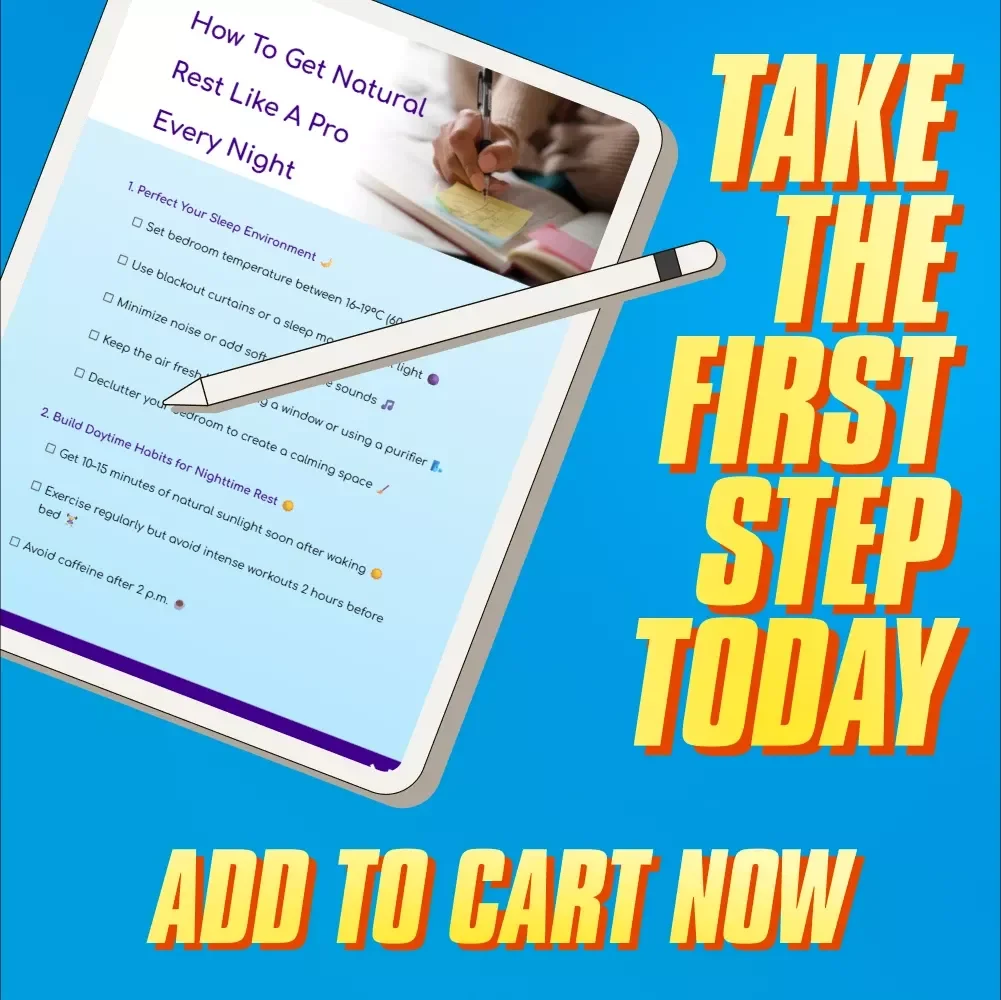 How To Get Natural Rest Like A Pro Every Night | Checklist for How to Get Good Sleep Naturally | Digital Download Wellness Guide