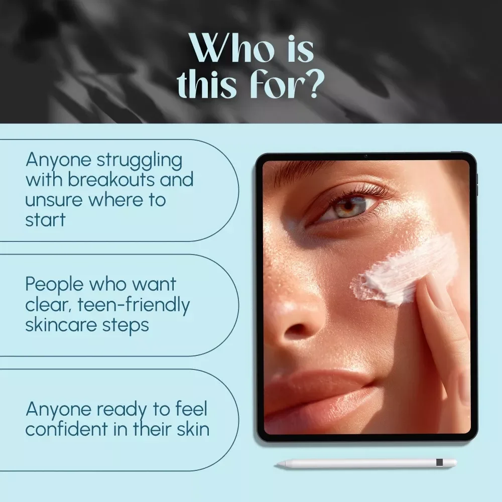 Clear Confidence: The Ultimate Guide to Skincare for Teenage Acne – Best Skincare for Teenage Acne eBook | Digital Download Guide for Teens