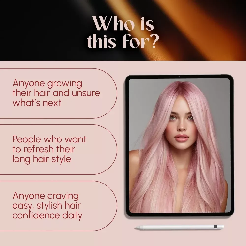 Length Goals: The Guide to Long Hair Trends That Turn Heads | Digital Download for Hair Trends for Long Hair | Long Hair Styling Guide