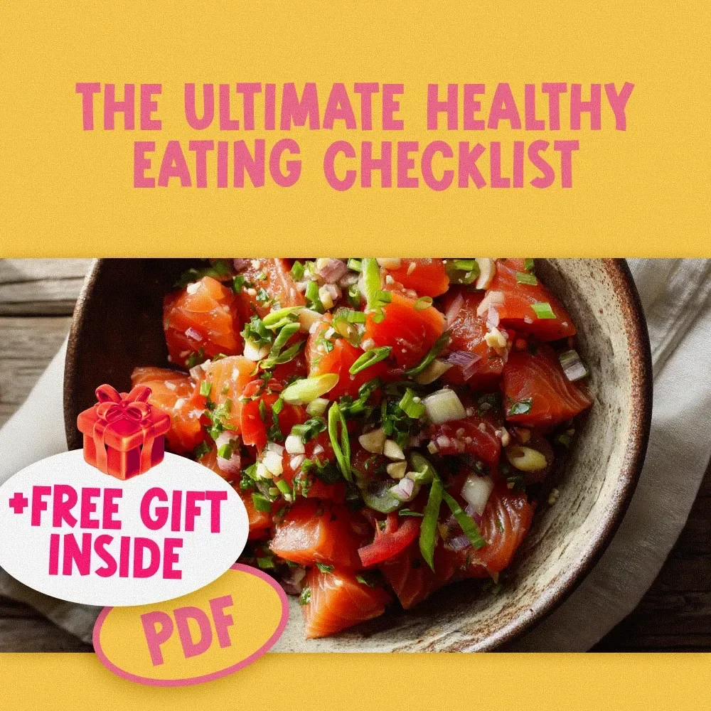 The Ultimate Healthy Eating Checklist | Digital Download Guide for How to Eat to Stay Healthy | Wellness eBook & Nutrition Tips Printable