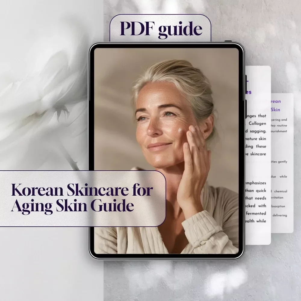 Glow Through the Years: Your Guide to Korean Skincare for Aging Skin | Best Korean Skincare for Aging Skin | Digital Guide, eBook, Skincare Checklist for Mature Skin