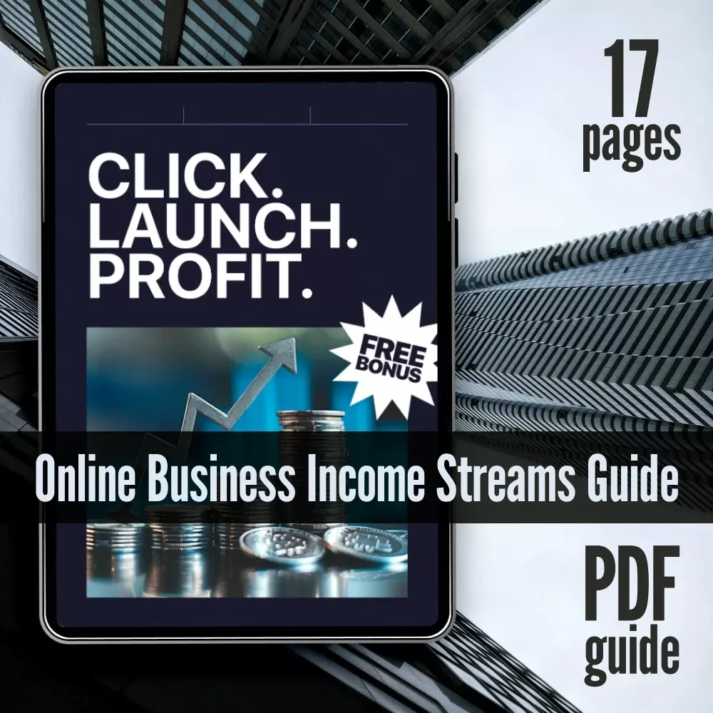 Click. Launch. Profit. | Online Business Income Streams Guide | Digital Download eBook for Passive Income, Affiliate Marketing, E-Commerce & Freelancing