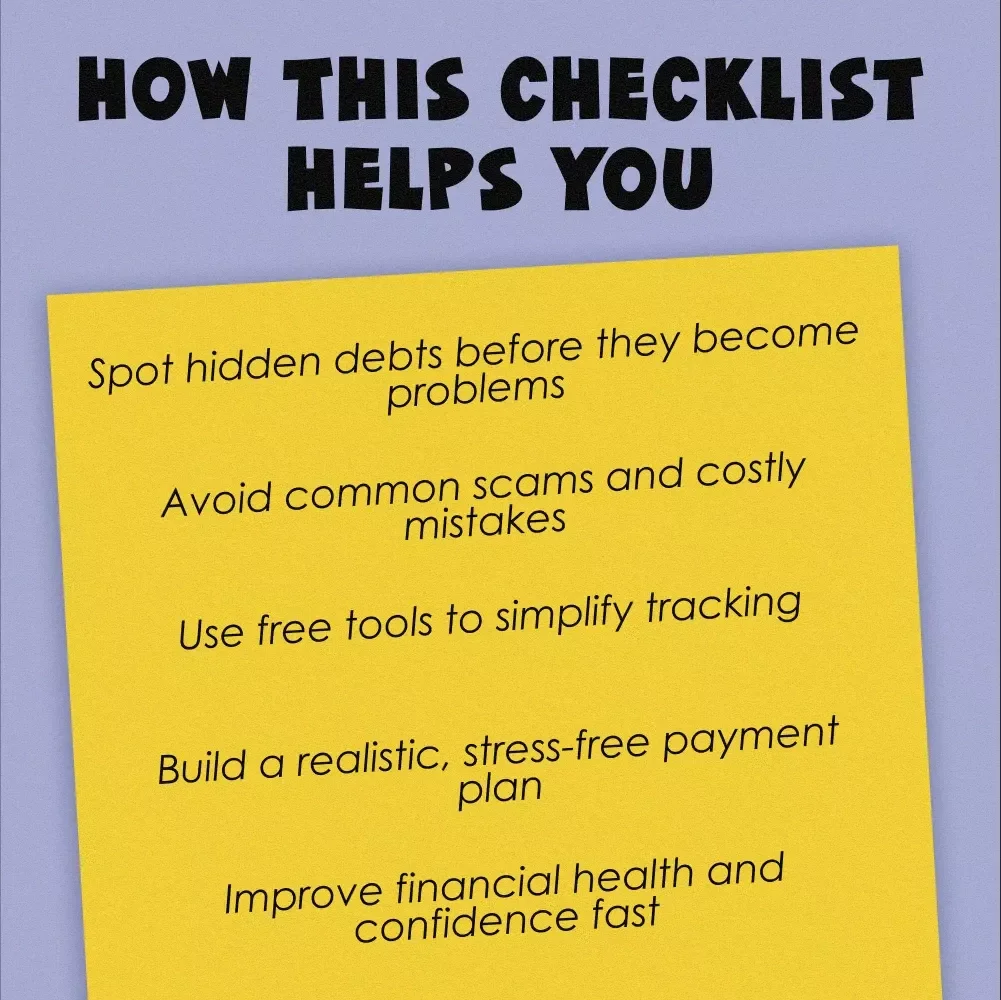 The Ultimate Debt Detective Checklist: Track & Tackle What You Owe! – Digital Download to Help You Learn How to Find Out What Debt You Owe, Identify Creditors, and Take Action
