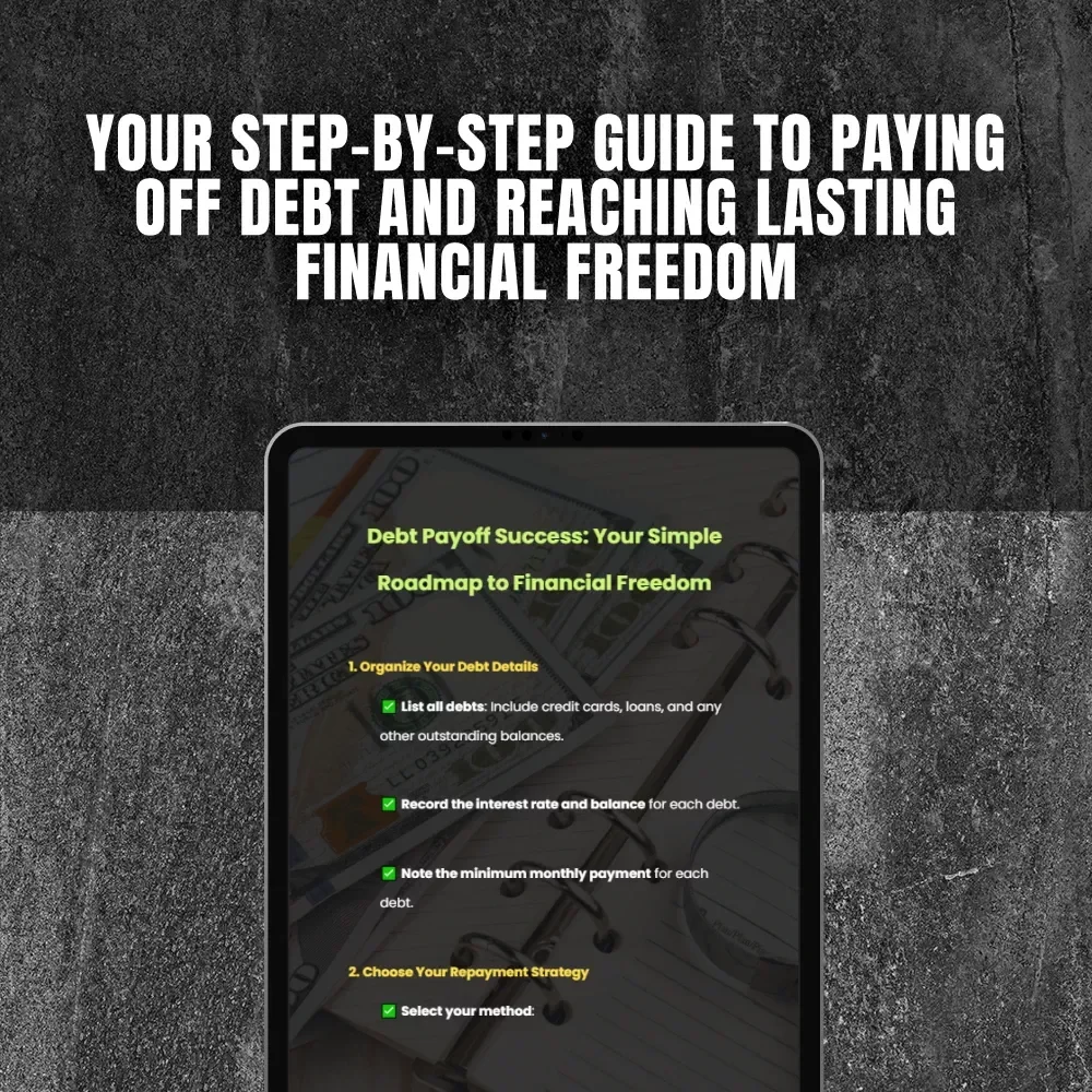 Debt Payoff Success: Your Simple Roadmap to Financial Freedom | Checklist + Debt Payoff Calculator Guide | Digital Download for Financial Planning