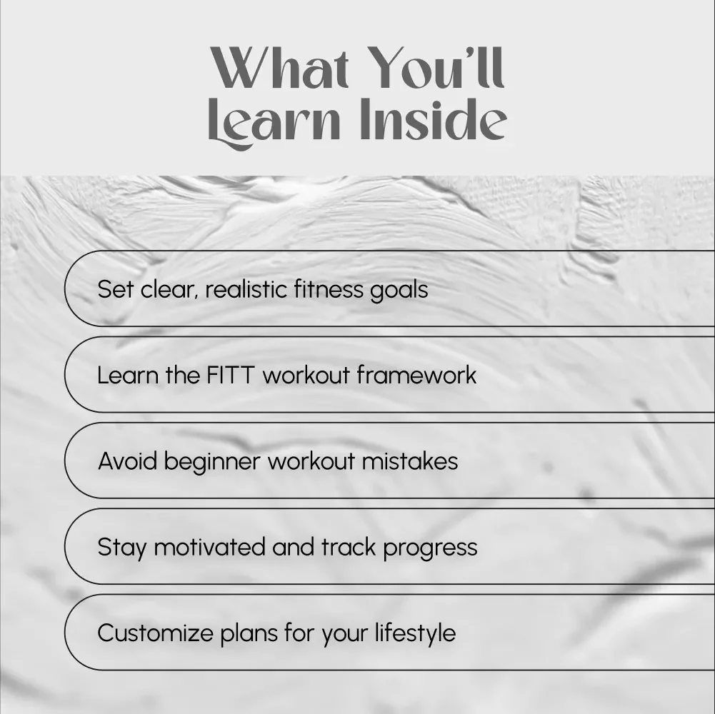 How To Create The Perfect Workout For Beginners | Digital Guide to How to Create an Exercise Program | Fitness Planner for Beginners