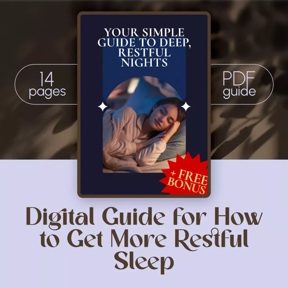 Your Simple Guide to Deep, Restful Nights | Digital Guide for How to Get More Restful Sleep, eBook for Better Sleep Habits, Instant Download