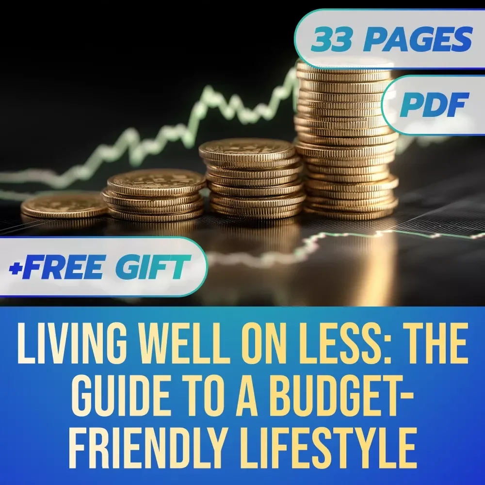 Living Well on Less: The Guide to a Budget-Friendly Lifestyle | Budget-Friendly Lifestyle eBook, Digital Download Guide for Saving, Spending & Meal Planning