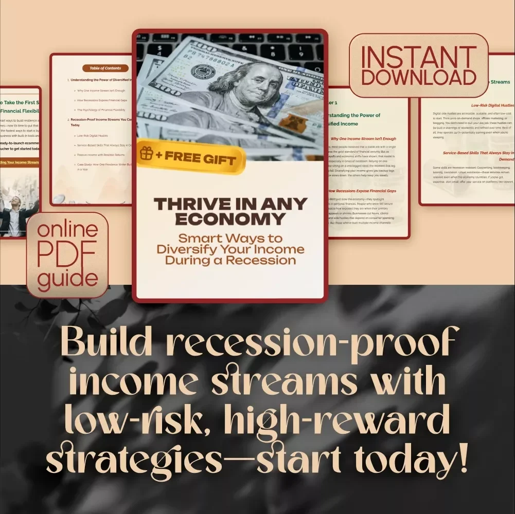 Thrive in Any Economy: Smart Ways to Diversify Your Income During a Recession - Digital Guide on How to Diversify Income in Recession