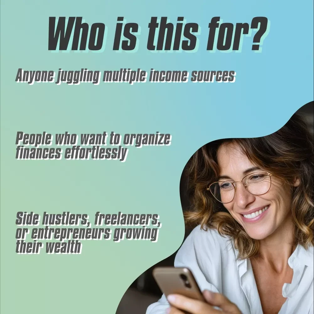 Stay Organized and Grow Your Wealth Checklist | Best Apps for Managing Income Streams | Digital Download