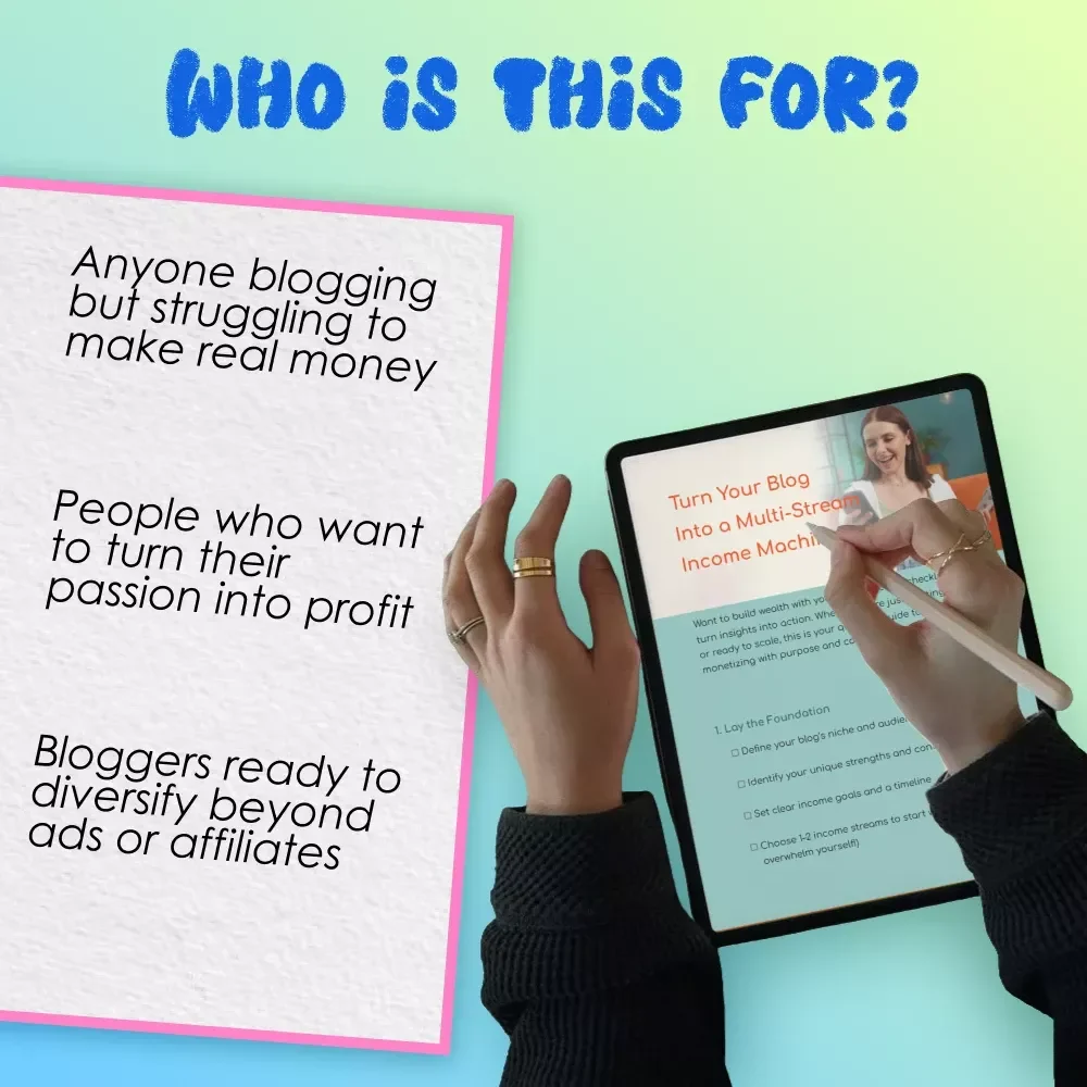Turn Your Blog Into a Multi-Stream Income Machine | Blog Monetization Checklist | Multiple Income Streams from Blogging