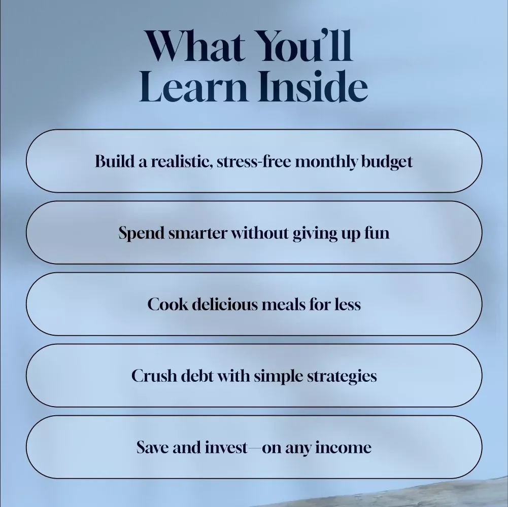 Living Well on Less: The Guide to a Budget-Friendly Lifestyle | Budget-Friendly Lifestyle eBook, Digital Download Guide for Saving, Spending & Meal Planning