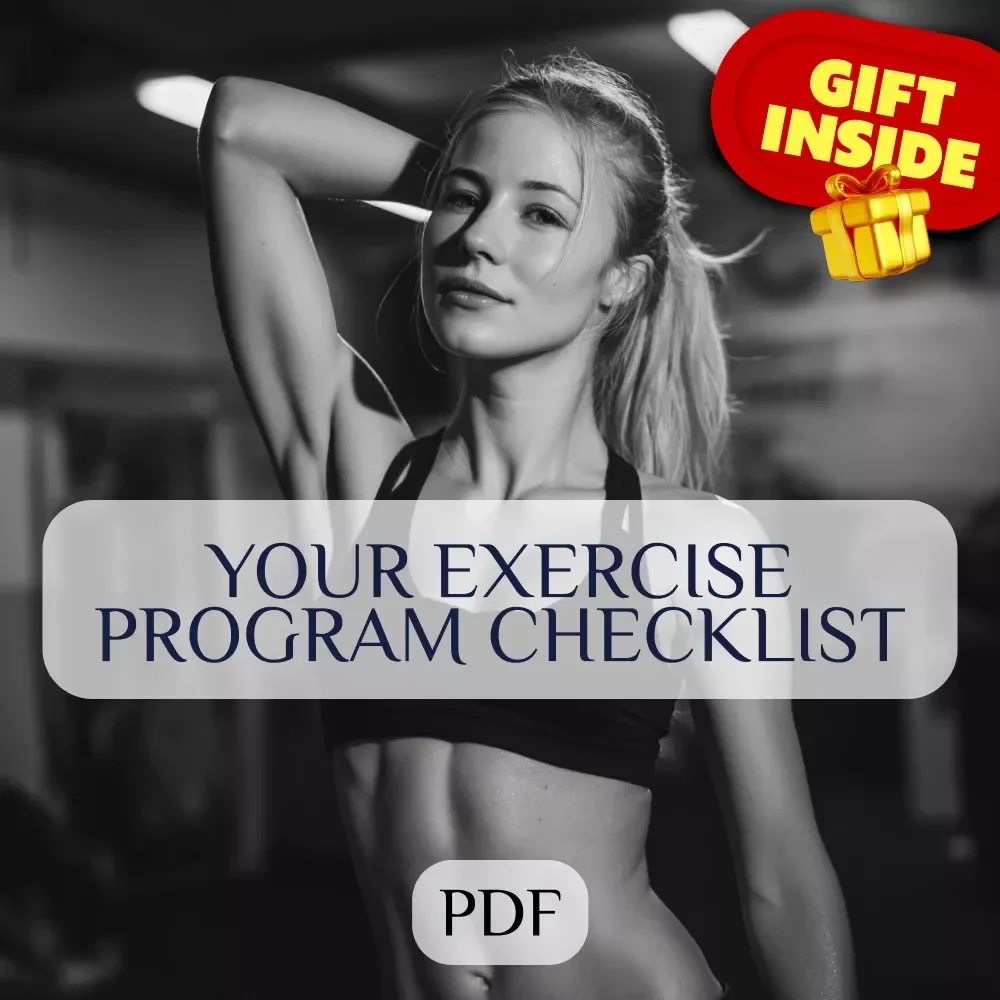 Your Exercise Program Checklist | Digital Download for How to Create an Exercise Program | Fitness Planner Checklist for Beginners
