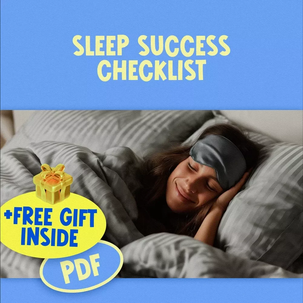 Sleep Success Checklist | Meditation to Help Sleep | Bedtime Wind-Down Guide | Relaxation & Sleep Prep Digital Download