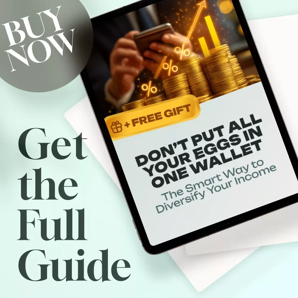 Don’t Put All Your Eggs in One Wallet – Guide to Creating Diversified Income Sources | Income Streams eBook | Passive & Active Income Checklist | Digital Download
