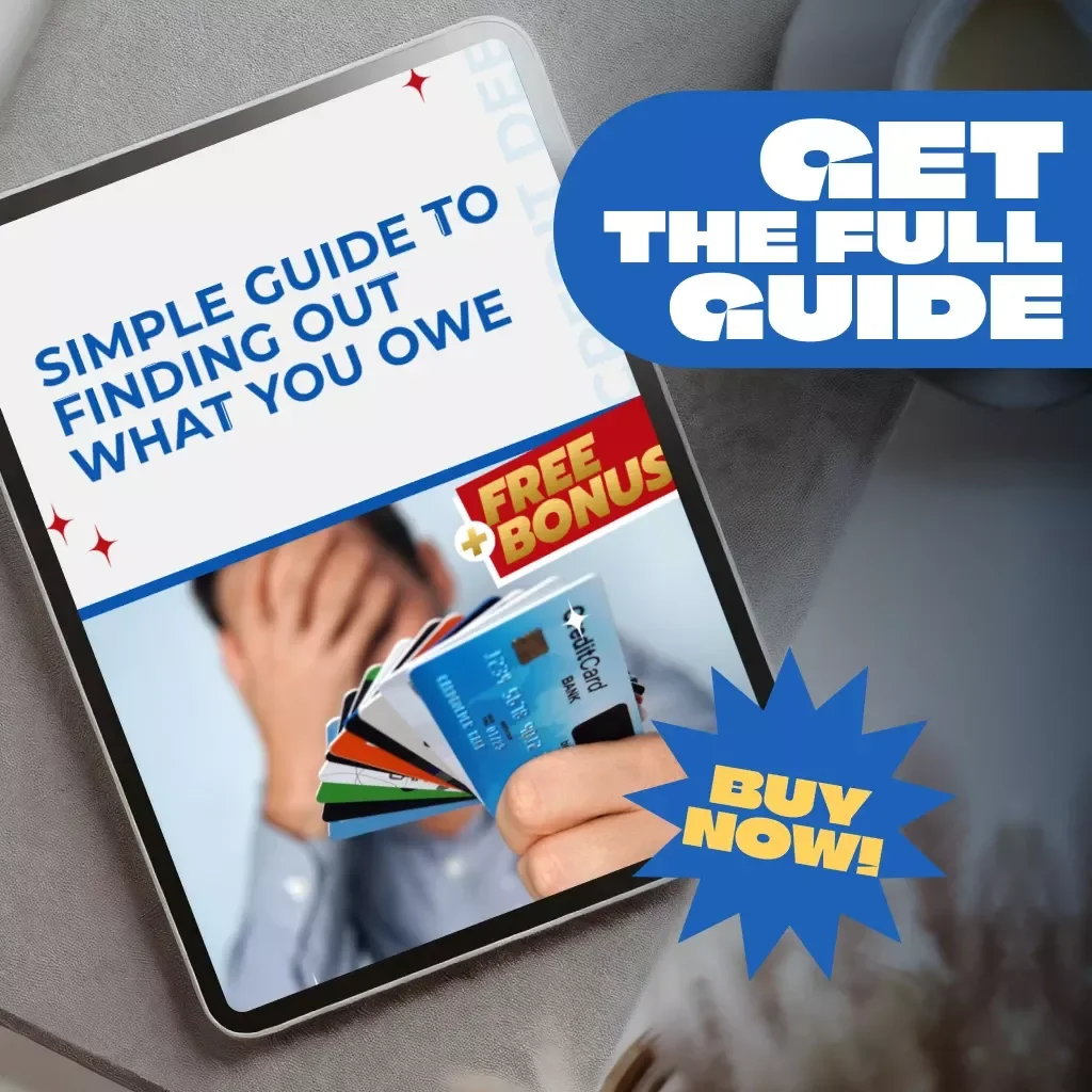 Simple Guide to Finding Out What You Owe | How to Find Out What Debt You Owe | Debt Tracking eBook & Checklist