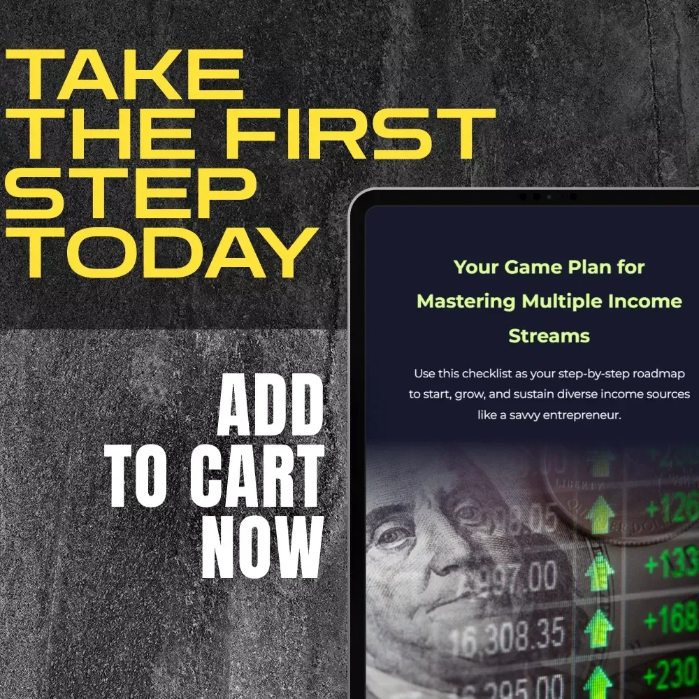 Your Game Plan for Mastering Multiple Income Streams | Entrepreneur Checklist for Building Multiple Income Streams