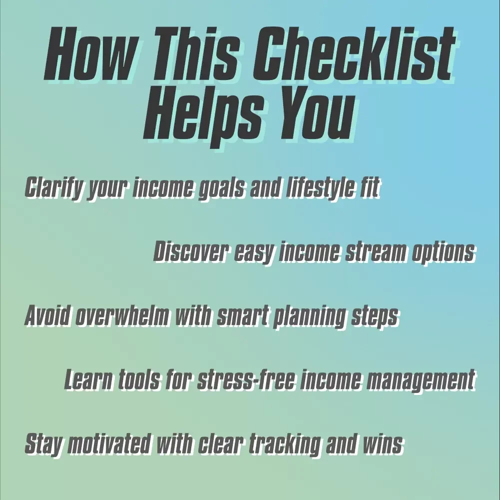 The Essential Checklist for Multiple Income Streams | Digital Guide to How to Build Multiple Income Streams Fast