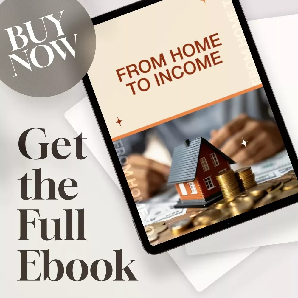 From Home to Income | How to Turn Home Into Rental Property eBook | Rental Property Guide PDF | Real Estate Checklist & Landlord Starter Tips