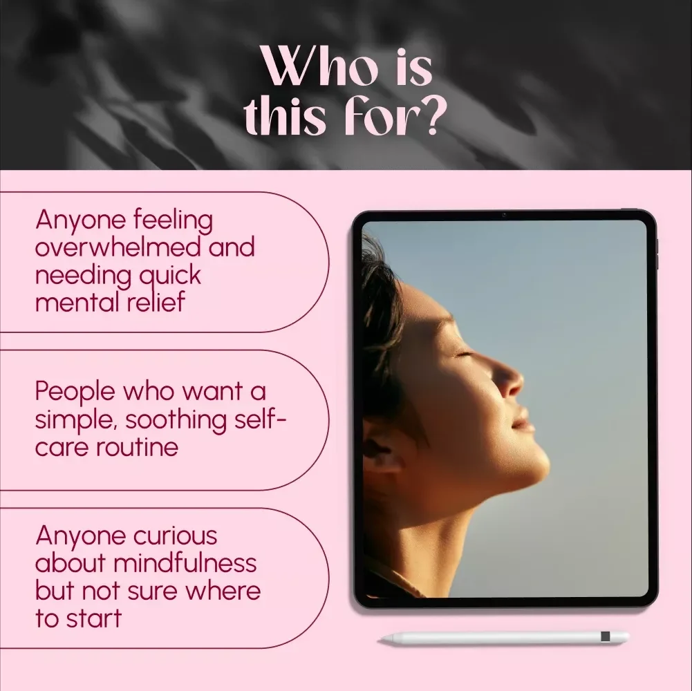 A Simple Blueprint To Relaxation Through Guided Imagery | Digital Guide for Stress Reduction, eBook on Guided Imagery Techniques, Calm Mind Checklist