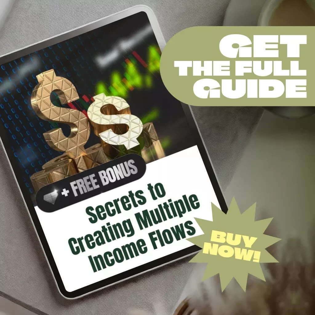 Secrets to Creating Multiple Income Flows | Guide on How to Build Multiple Income Streams | Passive Income Digital Download