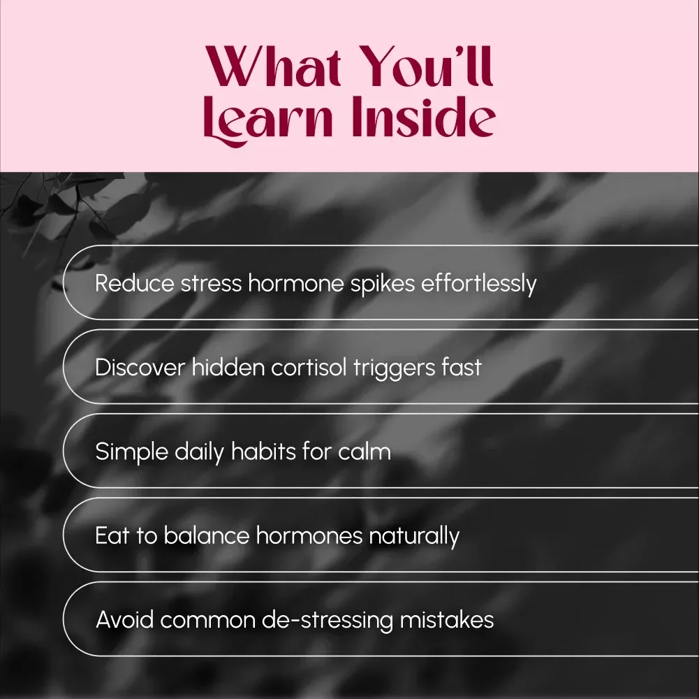 A Simple Guide to Naturally Lowering Cortisol and Regaining Balance | Digital Download | Cortisol Reduction Strategies for Stress Relief & Hormone Balance